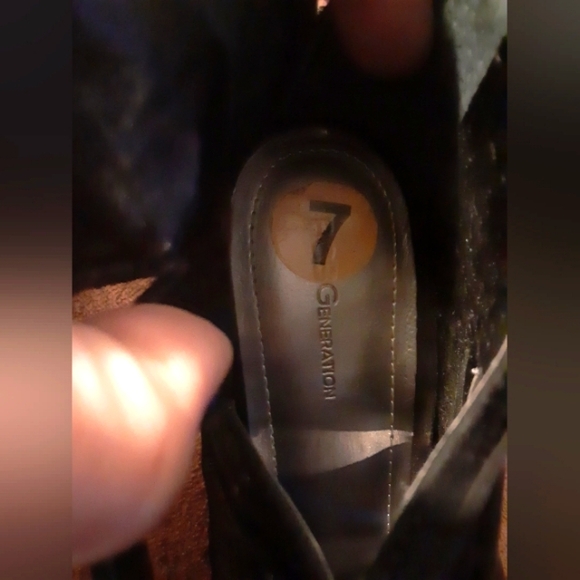 BCBGeneration Women's Black Suede Lace Up Highheel Boots Size 7 4in Heel - Picture 9 of 11